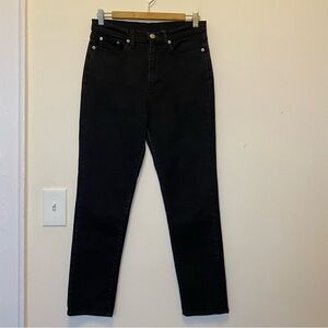 SIMON MILLER Slim Fit Cropped Jeans in After Dark Black Sz 29